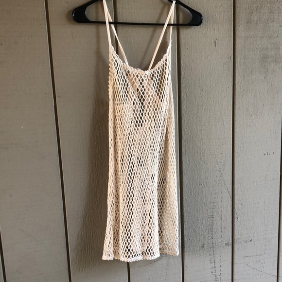 Wild Fable Cream Crochet Swim Coverup - Picture 1 of 5